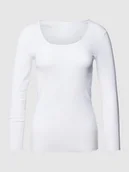 Koszulki i topy damskie - Bluzka z długim rękawem i okrągłym dekoltem model ‘LUXURY’ - miniaturka - grafika 1