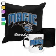 Gadżety dla niej i dla niego - ZESTAW KUBEK MAGICZNY + POSZEWKA Z PODUSZKĄ- NBA ORLANDO MAGIC KOSZ + IMIĘ - miniaturka - grafika 1