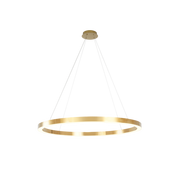 Lampy sufitowe - Light Prestige Lampa wisząca pierścień MIDWAY XL śr.120 cm 65W złoty LP-033/1P XL GD Shiny - miniaturka - grafika 1