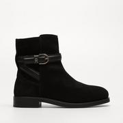 Botki damskie - TOMMY HILFIGER ELEVATED ESSENTIAL BOOT SUEDE - Tommy Hilfiger - miniaturka - grafika 1