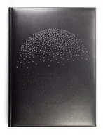 Notesy i bloczki - NOTES książkowy A4 CZARNY DUBA SPHERE KROPKA ELEGANCKI SKÓROPODOBNY - miniaturka - grafika 1