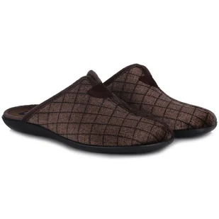 Pantofle męskie hiszpańskie Neles 18705 TOSTADO R.39 - Kapcie męskie - miniaturka - grafika 1