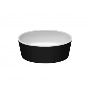 BESCO UMD-U-NBWW UNIQA BLACK&WHITE umywalka nablatowa / klik-klak biały 32 x 46 x 17 - Umywalki - miniaturka - grafika 1
