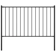 Akcesoria do urządzeń ogrodniczych - shumee Panel ogrodzeniowy ze słupkami kryta proszkowo stal 1,7x0,75m - miniaturka - grafika 1