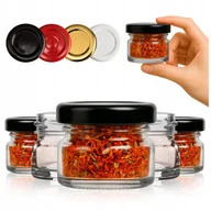 Pojemniki kuchenne - 50x Słoiczki na przyprawy 30 ml Słoiki małe na MIÓD PRZETWORY DŻEM KREMY - miniaturka - grafika 1