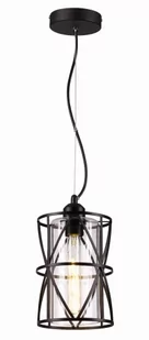 Ruby lampa wisząca 1płomienna czarna 337801-02 - Lampy sufitowe - miniaturka - grafika 1
