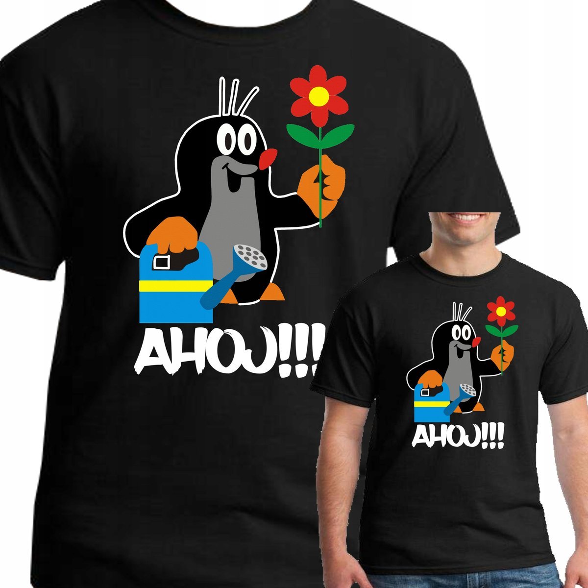 KOSZULKA KRECIK RUMCAJS SĄSIEDZI M 0446 CZARNA