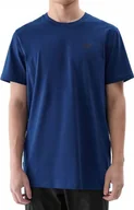 Koszulki męskie - Koszulka Męska 4f Gładka Tshirt Bawełna Lato Shm2256 46s R. S - miniaturka - grafika 1