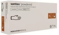 Rękawiczki jednorazowe - Mercator Medical, Rękawice Lateksowe Santex Powdered Xl Txt, 100 Sztuk - miniaturka - grafika 1