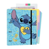 Szkolne artykuły papiernicze - Disney Stitch - Segregator A4 z kartkami z kolekcji Tropical (4 ringi, gumka) - miniaturka - grafika 1