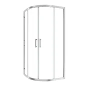 Kabiny prysznicowe - Kabina prysznicowa półokrągła Easy 80 x 80 x 190 cm chrom Sensea - miniaturka - grafika 1