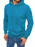 Bluzy męskie - Bluza męska z kapturem jasnoniebieska Dstreet BX5108-M - miniaturka - grafika 1