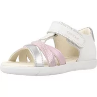 Buty dla dziewczynek - Geox Dziewczęce sandały B ALUL dla dziewczynek, białe/różowe, 22 EU, White Pink, 22 EU - miniaturka - grafika 1