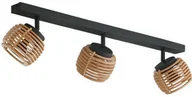 Lampy sufitowe - Lindby - Ediz 3 Lampa Sufitowa Wood/Black Lindby - miniaturka - grafika 1