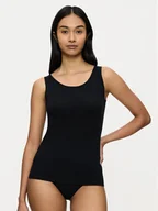 Koszulki i topy damskie - Triumph Top Sense Of Cotton 10224974 Czarny Slim Fit - miniaturka - grafika 1