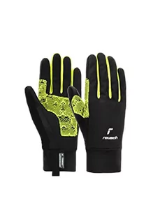 Rękawiczki - Reusch Arien STORMBLOXX Touch-TEC Wiatroszczelne rękawice sportowe do biegania jazda na rowerze wędrówki biegowe bieganie biegowe biegi biegowe ekrany dotykowe rękawiczki zimowe czarny/żółty, 10 - grafika 1