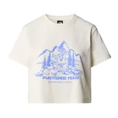 Koszulki sportowe damskie - Koszulka The North Face Nature 0A87E0QLI1 - biała - miniaturka - grafika 1