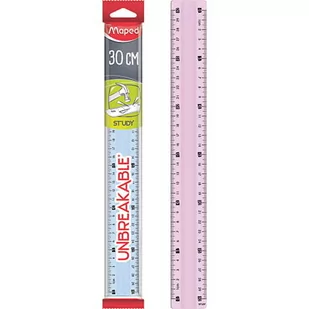 Maped Linijka Study niełamliwa 30cm mix - Przybory szkolne - miniaturka - grafika 1