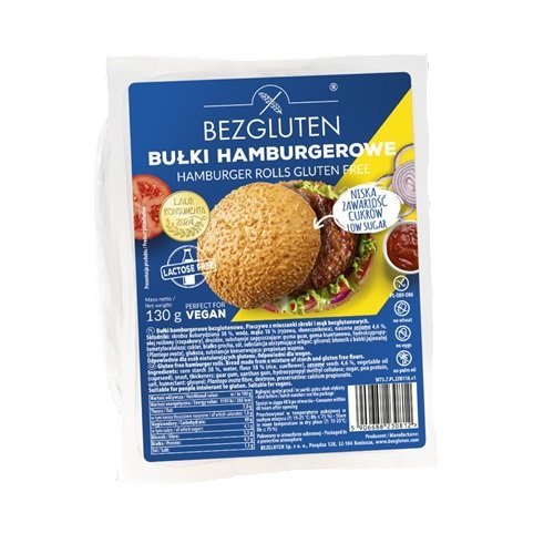 Bezgluten Bułki hamburgerowe 130g bezglutenowe