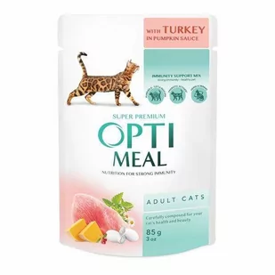 OPTI MEAL INDYK W DYNIOWYM SOSIE 85g - Mokra karma dla kotów OPTI MEAL INDYK W DYNIOWYM SOSIE 85g - Mokra karma dla kotów - miniaturka - grafika 1