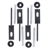 Akcesoria do ogrodzeń - Łącznik do przęsła O ocynk antracyt struktura 4 sztuki Polbram - miniaturka - grafika 1