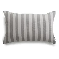 Poduszki dekoracyjne - Szara Poduszka ogrodowa w szare pasy 60x40 - miniaturka - grafika 1