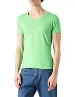 Koszulki męskie - Urban Classics T-shirt męski Neon V-neck Tee T-Shirt, Zielony (Green 00110), XS - miniaturka - grafika 1