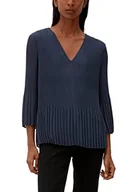 Bluzki damskie - s.Oliver BLACK LABEL Bluzka damska z rękawem 3/4, niebieska, 46, niebieski, 46 - miniaturka - grafika 1