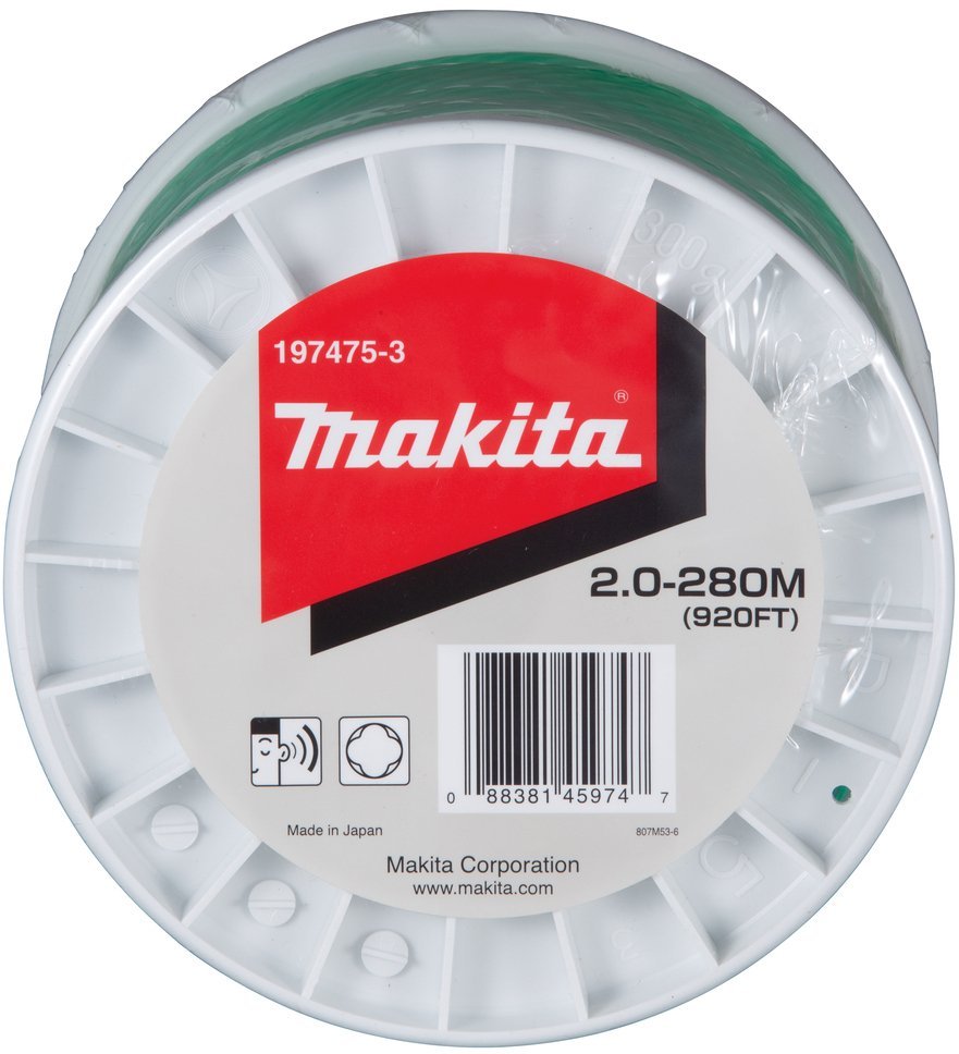 Makita 197475-3 żyłka 2mm x 280 m zielony