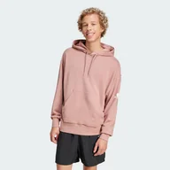 Bluzy sportowe damskie - Bluza z kapturem Essentials Loose-Fit 3 Bar Logo French Terry - miniaturka - grafika 1