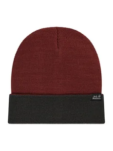 Jack Wolfskin Czapka Rib Hat 1903891-2185 Bordowy - Czapki damskie - miniaturka - grafika 1