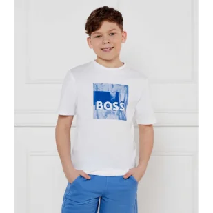 BOSS Kidswear T-shirt Regular Fit - Koszulki dla chłopców - miniaturka - grafika 1