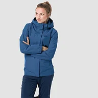 Kurtki damskie - Jack Wolfskin Damska kurtka Savoia Peak, niebieska indygo, XS - miniaturka - grafika 1