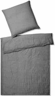 Pościel - Elegante Poszewka lniana Breeze Dark Grey - miniaturka - grafika 1
