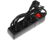 Listwy zasilające - Listwa zasilająca HAMA Standard 3gn, 1,5m Czarny - miniaturka - grafika 1