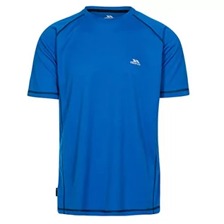 Koszulki męskie - Trespass Albert szybkoschnący T-shirt męski z krótkimi rękawami NIEBIESKI XS MATOTSO10026_BLUXS - grafika 1