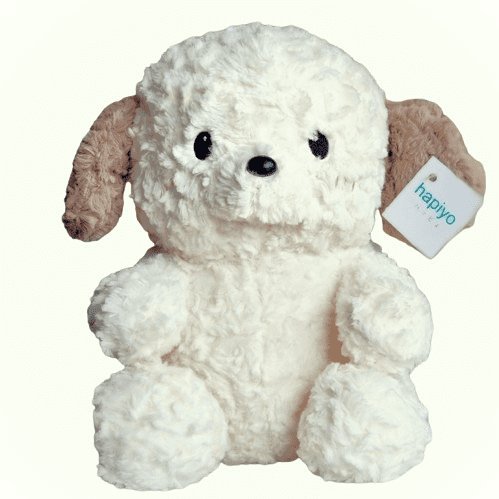 Maskotka pluszak miękki biały piesek pudelek 30 cm