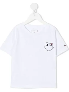 BLUZKA KRÓTKI RĘKAW TOMMY HILFIGER KG0KG06340 r116 - Bluzki damskie - miniaturka - grafika 1
