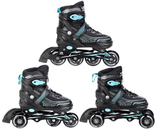 Rolki-Wrotki 3w1 Croxer Optima Black/Mint 39-42 - Rolki - miniaturka - grafika 1