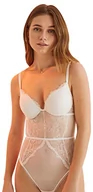Biustonosze - Women'secret Body Push Up Koronka Biały Biustonosz Damski, Kość Słoniowa, 95C - miniaturka - grafika 1