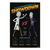 Figurki dla dzieci - PLAKAT RICK I MORTY MIĘDZYWYMIAROWE ROZGRYWKI - miniaturka - grafika 1
