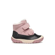 Śniegowce damskie - Dziecięce Śniegowce GEOX B OMAR GIRL WPF C B462LC-022FU-C0724K – Czarny - miniaturka - grafika 1