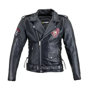 W-TEC Black Heart Skórzana kurtka motocyklowe W-TEC Black Heart Perfectis, Czarny, 5XL 19201-5XL - Odzież motocyklowa - miniaturka - grafika 1
