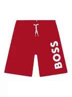 Kąpielówki dla chłopców - Boss Szorty kąpielowe J24846 S Czerwony Regular Fit - miniaturka - grafika 1