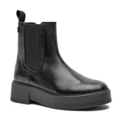 Sztyblety damskie - Tommy Hilfiger Skórzane sztyblety CHELSEA - miniaturka - grafika 1