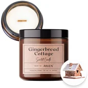 Świece - Korzenna Naturalna Świeca Sojowa w Słoiku o Zapachu Piernika - miniaturka - grafika 1