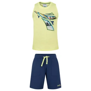 Zestaw dziecięcy DIADORA JB. SET SL LOGO ELEMENTS - Koszulki dla dziewczynek - miniaturka - grafika 1