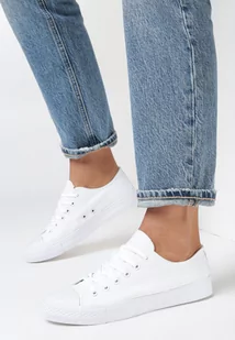 Białe Trampki Amyete - Trampki damskie - miniaturka - grafika 1