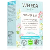 Mydła - Weleda Shower Bar Geranium + Litsea Cubera mydło w kostce 75 g - miniaturka - grafika 1