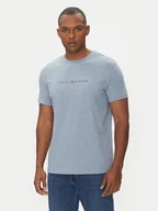 Koszulki męskie - Tommy Hilfiger T-Shirt UM0UM03525 Niebieski Regular Fit - miniaturka - grafika 1